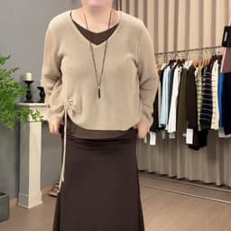 (47-90 KG) ÁO DỌC DUNE, CHẤT THUN LEN GÂN CO GIÃN, FORM SUÔNG RỘNG, LAYER, GỌN EO 2