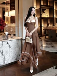 TRAN ALI ĐẦM 2S HOA NGỰC LỆCH TÀ  LINLUXE 3