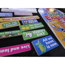 Tranh dán tường trang trí tường tiếng Anh cho bé Let's Study English kèm câu động viên fomex dán nổi (TA102) 6