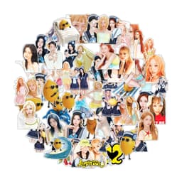 (Kém quá tặng) Set 67 hình dán trang trí Hearts2Hearts dễ thương 2026 (giao ngẫu nhiên) 1