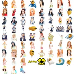(Kém quá tặng) Set 67 hình dán trang trí Hearts2Hearts dễ thương 2026 (giao ngẫu nhiên) 3