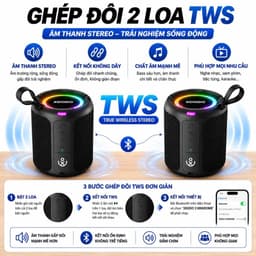 Loa Bluetooth XDODO 3 KINGDOMS 40W Siêu Trầm, Bluetooth 5.3, Pin 4400mAh, Chống Nước IPX6, Đèn LED RGB, Ghép Đôi TWS 6
