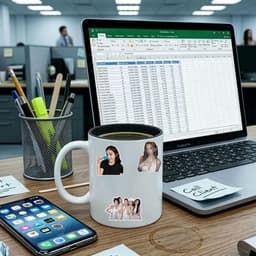 (Kém quá tặng) Set 55 hình dán trang trí Red Velvet 2026 (giao ngẫu nhiên) 5