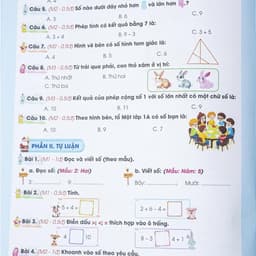 Sách -Combo Bộ Đề Cương Toán ,Tiếng Việt Ôn Tập Cuối Kỳ 1 Lop 1 Kết Nối Tri Thức Có QR Đáp Án 4