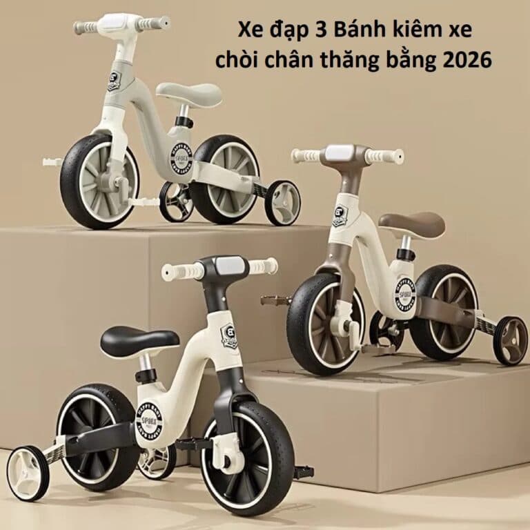 Xe đạp 3 Bánh kiêm xe chòi chân thăng bằng 2026. LMS