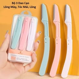 Bộ 3 Dao Cạo Lông Mày, Tóc Mái, Lông 1