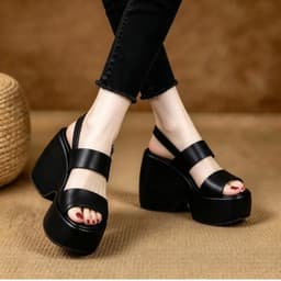 SANDAL XUỒNG ĐẾ LƯỢN 2 QUAI HẬU THẲNG – XINH SANG, TÔN DÁNG 5