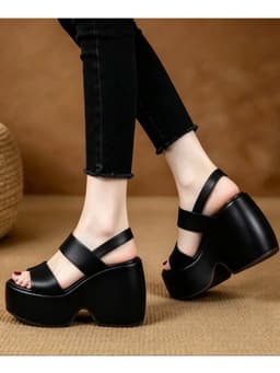 SANDAL XUỒNG ĐẾ LƯỢN 2 QUAI HẬU THẲNG – XINH SANG, TÔN DÁNG 11