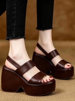 SANDAL XUỒNG ĐẾ LƯỢN 2 QUAI HẬU THẲNG – XINH SANG, TÔN DÁNG 9