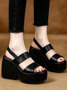 SANDAL XUỒNG ĐẾ LƯỢN 2 QUAI HẬU THẲNG – XINH SANG, TÔN DÁNG 12