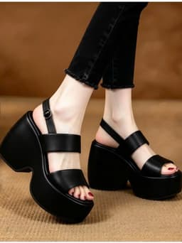 SANDAL XUỒNG ĐẾ LƯỢN 2 QUAI HẬU THẲNG – XINH SANG, TÔN DÁNG 10