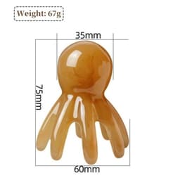 Massage da đầu hình bạch tuộc bằng nhựa giả đá và Cây Massage Đầu Bạch Tuộc 22cm. LMS 7