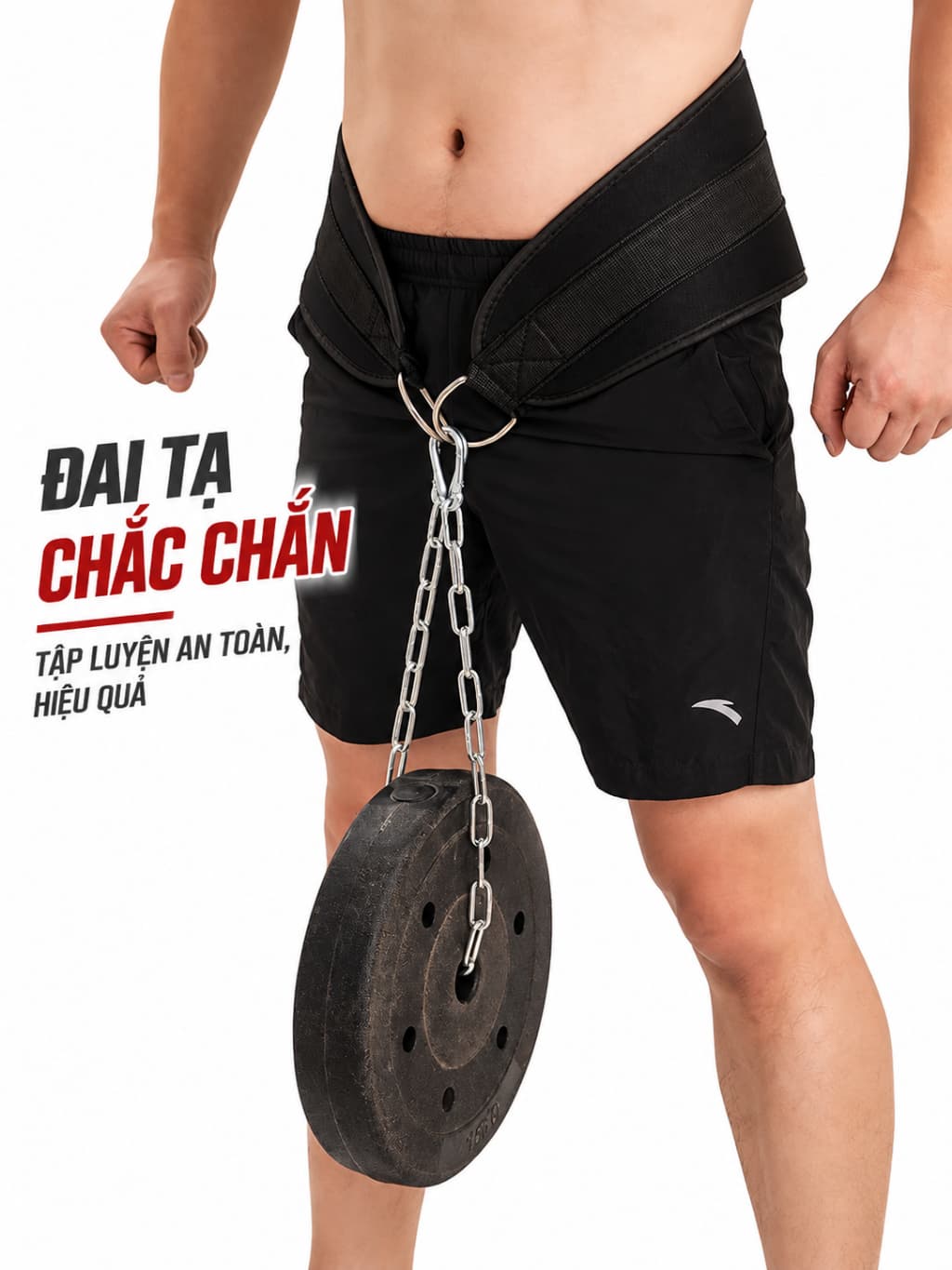 Đai tạ, đai tạ squat kéo tạ tập thể dục, thanh ngang và xích sắt chịu trọng lượng thanh song song