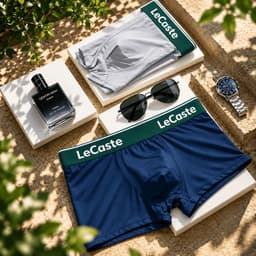 Hộp 4 Quần Lót Nam Boxer LeCaste Thun Lạnh Co Giãn 4 Chiều, Set 4 Sịp Đùi Nam Thoáng Mát Thông Hơi 7