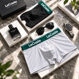 Hộp 4 Quần Lót Nam Boxer LeCaste Thun Lạnh Co Giãn 4 Chiều, Set 4 Sịp Đùi Nam Thoáng Mát Thông Hơi 8