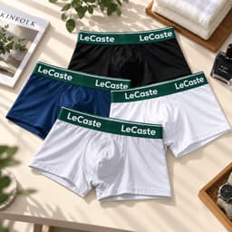 Hộp 4 Quần Lót Nam Boxer LeCaste Thun Lạnh Co Giãn 4 Chiều, Set 4 Sịp Đùi Nam Thoáng Mát Thông Hơi 4