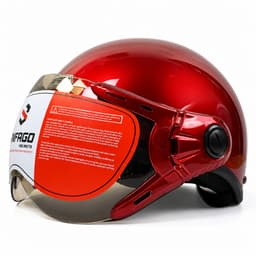 Nón Bảo Hiểm 1/2 có kính ngắn  - Cá tính, nhẹ, gọn, phù hợp cho cả nam và nữ 6