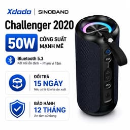 Loa Bluetooth XDODO Challenger 2020 Công Suất 50W, Âm Thanh 360 Độ, Bass Mạnh, Bluetooth 5.3, Chống Nước IPX7, Pin 5200m 1