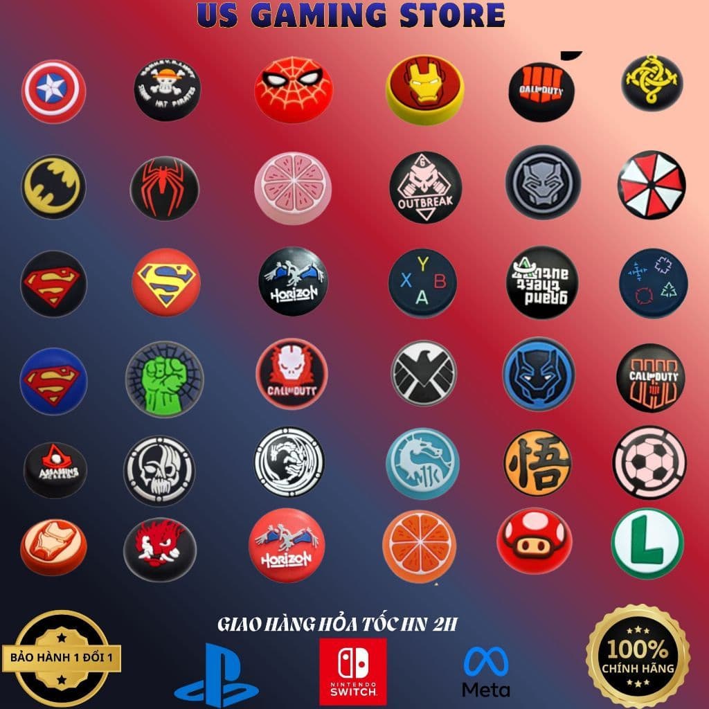 Núm Bọc Cần Analog Bằng Silicon cho tay cầm chơi game PS4, PS5, Nintendo