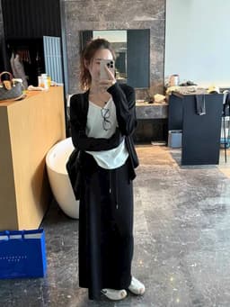 🌷 Chân Váy Thun Dài Qua Mắt Cá Chân Dáng Suông Phong Cách Hàn Quốc 8