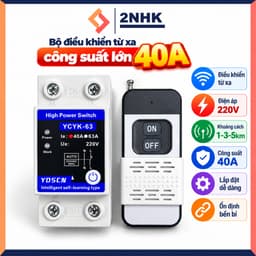 Bộ công tắc điều khiển từ xa công suất lớn 40A và 63A 220V 1km không cần khởi động từ 2