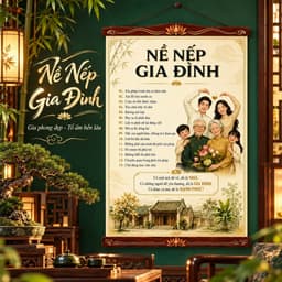Tranh Vải Nề Nếp Gia Đình Treo Tường, Decor Phòng Khách Đẹp, Trang Trí Nội Thất Ấn Tượng 30x45cm 40x60cm 4