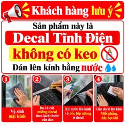 Mẫu 2027 Decal dán kính chủ đề NOEL - TẾT hít tĩnh điện không keo 2 mặt, dễ dán – Trang trí nhà, cửa hàng 9