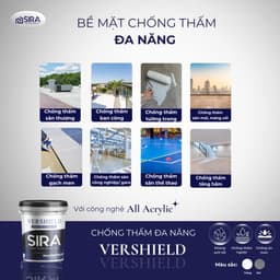 Sơn Chống Thấm SIRA SR01 4KG - Chống Thấm Ngược Hiệu Quả Chíng hãng 4