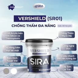 Sơn Chống Thấm SIRA SR01 4KG - Chống Thấm Ngược Hiệu Quả Chíng hãng 3