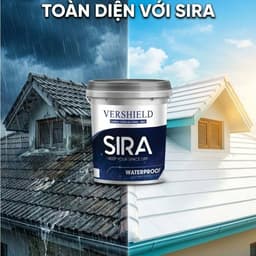 Sơn Chống Thấm SIRA SR01 4KG - Chống Thấm Ngược Hiệu Quả Chíng hãng 6