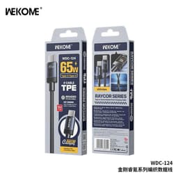 Cáp Sạc Nhanh 65W Wekome Wdc-124 (2 Đầu Type-C)/ 35W Wdc-125 Li-ning. LMS 9