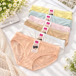 (Hàng loại đẹp)Combo 5-10 quần lót nữ chất cotton lạnh cao cấp, quần, chíp nữ mặc không lộ viền mềm mát 45-60kg 5