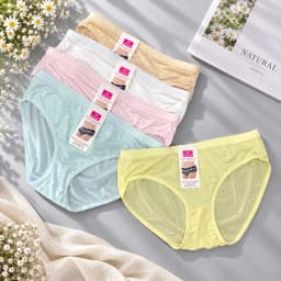 (Hàng loại đẹp)Combo 5-10 quần lót nữ chất cotton lạnh cao cấp, quần, chíp nữ mặc không lộ viền mềm mát 45-60kg 2