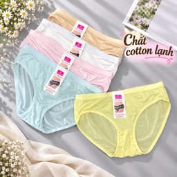 (Hàng loại đẹp)Combo 5-10 quần lót nữ chất cotton lạnh cao cấp, quần, chíp nữ mặc không lộ viền mềm mát 45-60kg 1