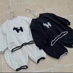 Bộ Đồ Bé Trai Nỉ 2 Da Hình Cún Con Dễ Thương Áo Dài Tay Quần Jogger Bo Gấu Năng Động 7-27kg - KIẾN DESIGN - BO208 2