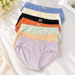 (Hàng loại đẹp)combo 5-10 quần chip nữ, quần lót nữ cao cấp chất cotton dệt co dãn có lớp kháng khuẩn 6