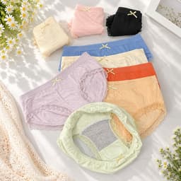(Hàng loại đẹp)combo 5-10 quần chip nữ, quần lót nữ cao cấp chất cotton dệt co dãn có lớp kháng khuẩn 3