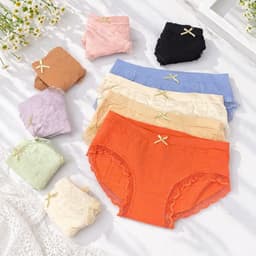 (Hàng loại đẹp)combo 5-10 quần chip nữ, quần lót nữ cao cấp chất cotton dệt co dãn có lớp kháng khuẩn 4
