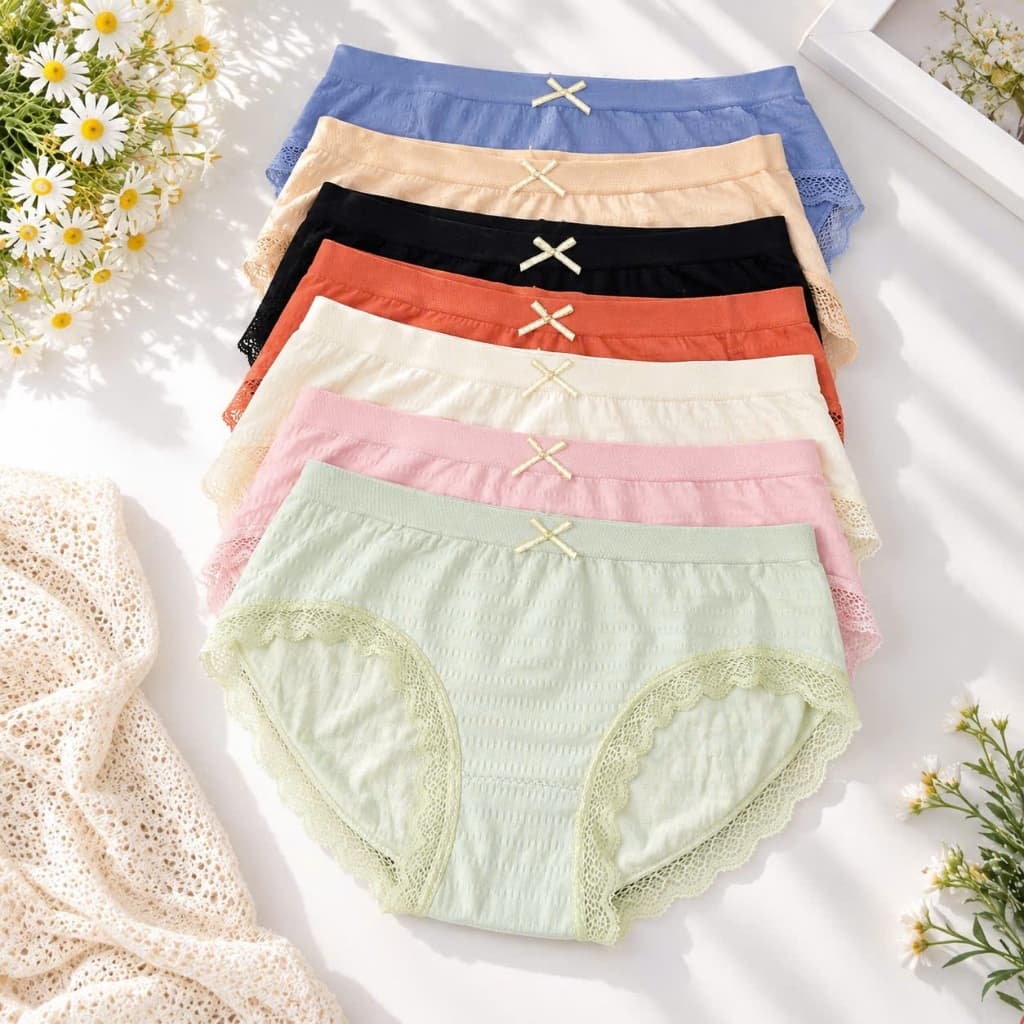 (Hàng loại đẹp)combo 5-10 quần chip nữ, quần lót nữ cao cấp chất cotton dệt co dãn có lớp kháng khuẩn