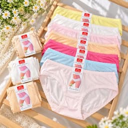 Combo 5-10 quần lót nữ cotton cao cấp co dãn bốn chiều, quần chip nữ cotton mềm mát đẹp 1