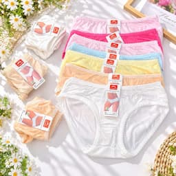 Combo 5-10 quần lót nữ cotton cao cấp co dãn bốn chiều, quần chip nữ cotton mềm mát đẹp 4