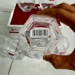 Bộ 6 Ly Thủy Tinh Red Cherry HS6797 330ml. LMS 5