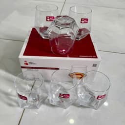 Bộ 6 Ly Thủy Tinh Red Cherry HS6797 330ml. LMS 7