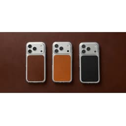 [Có iP18] Ốp Da NOMAD Clear Leather Horween Da Cao Cấp Trong Suốt Chống Sốc 2,4Mét  – Chính Hãng cho iP 18 | 17 Pro Max 2