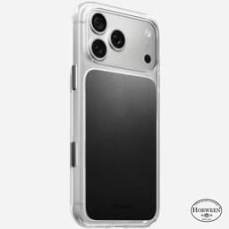 [Có iP18] Ốp Da NOMAD Clear Leather Horween Da Cao Cấp Trong Suốt Chống Sốc 2,4Mét  – Chính Hãng cho iP 18 | 17 Pro Max 5