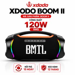 Loa Bluetooth XDODO BOOM II Công Suất 120W RMS, Bluetooth 5.4, Chống Nước IPX6, Bass Mạnh, LED RGB, Ghép Đôi TWS, Loa Di 1