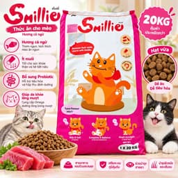 1kg [1 gói-5gói] Thức Ăn Hạt Smillie - Smile Cho Mèo Trưởng Thành Vị Cá Hồi, vị Cá Ngừ 7