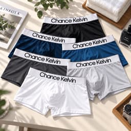 Quần lót nam boxer Calein Len thun lạnh co giãn 4 chiều, quần sịp đùi nam thoáng mát mềm mịn 4