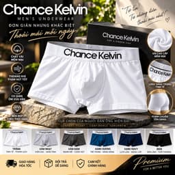 Quần lót nam boxer Calein Len thun lạnh co giãn 4 chiều, quần sịp đùi nam thoáng mát mềm mịn 2