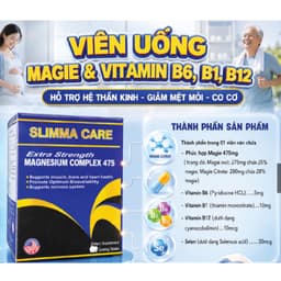 SLIMMA CARE  (Hộp 30 viên) Bổ Sung Magie & Vitamin B1, B6, B12 Hỗ Trợ Giảm Căng Thẳng, Mệt Mỏi> BUN BUN SHOP 20 5
